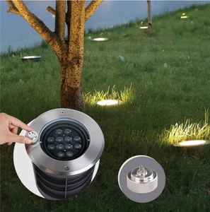 Outdoor Garden IP 67 Inground Light Adjustable Recessed Stainless Steel Cover Underground Light Landscape Lamp
