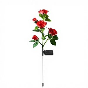 Wholesale Price Solar IP65 Waterproof Fence Light 2700K Warm White 360 Beam Angle Battery Included ABS Garden