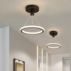 Nordic Modern Metal Acrylic Pendant Light Creative Surface Mounted Design for Living Room Bedroom Aisle Decoration