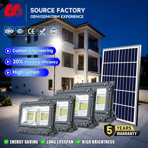 High Quality Outdoor Solar Floodlight 60W 100W 200W 300W 500W 800W IP65 Waterproof Aluminum Garden Yard Led Solar Flood Light