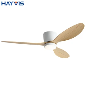 High Quality Modern Style Design Hotel Bedroom Living Room 52Inch Three-leaf Silent 36w LED Ceiling Fan Light
