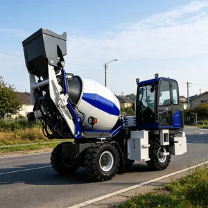 Construction Machinery Mini Concrete Pump Truck Self Loading Cement Mixer Machine Engine Motor Gearbox Gear-High Efficiency 24V