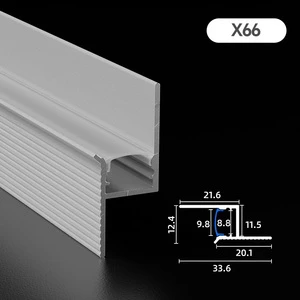 Recessed LED Wall Washer Aluminum Profile for Seamless Architectural Exterior Linear Lighting