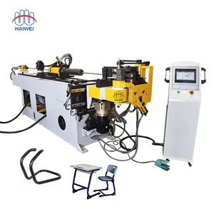 HAIWEI HWD-38/50 CNC Hydraulic Motor Pipe Bender for Stainless Steel Aluminum Copper with Exhaust Mandrel