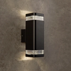 Modern Garden Square Exterior Wall Lamp IP44 Die-cast Aluminum Water-Proof up and Down Outdoor Lighting
