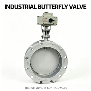 Electric Flange Butterfly Valve Stainless Steel Water Ventilation and Smoke Exhaust Butterfly Valve