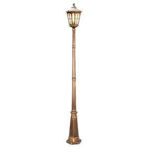 European Style High Pole Lamp for Garden Street RGB LED Light Source Waterproof IP65 AC Power Supply for Villa Community