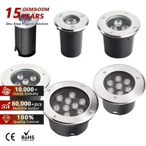 IP67 Waterproof Recessed Inground Lamp Price DMX RGBW RGB 12W 15W 18W 24W 36W LED Underground Light