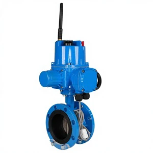 Wholesale Electric butterfly Valve Intelligence IP68 With Mobile App Electric Marine Flange butterfly Valve