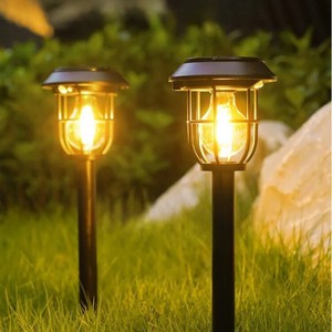 Solar Outdoor Human-sensing LED Lawn Courtyard Lamp Portable Camping Lamp Ground Plug Light Wall-mounted Solar Garden Lamp