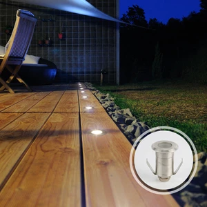 Hot Selling 1W RGB Recessed Deck Light IP68 12V/24V DC Floor Light for Outdoor Pathway Underground Hot-selling Light