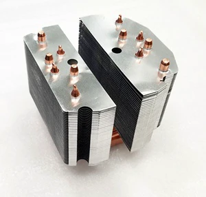 300W 6 Heat Pipe 2 Tower High Power Aluminum Heat Sink for Entertainment LED Lighting