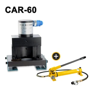 CAR-60 2-in-1 Hydraulic Angle Processing Machine Multifunctional Triangle Cutting & No.3 with Hand Pump Hydraulic Tools