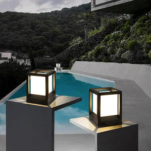 LED Pillar Light IP65 Waterproof Garden Fence Post Column Lamp with Solar Powered or AC Powered