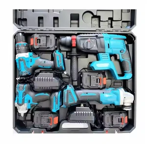 Brushless Electric Power Tool Set Machine Combo Kits with Hard Case Plastic Material OEM Customizable