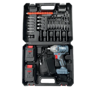Lithium Ion Wrench Set Lithium Drill High-Power Electric Wrench Angle Grinder Battery Combination Tool OEM Hard Case