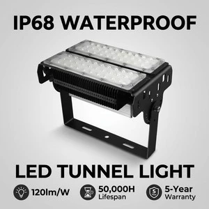 IP68 Waterproof 6000K Daylight 3-Year Warranty Dimmable Flood 50W 100W 150W 200W Outdoor LED Tunnel Light