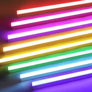 Factory Wholesale Aluminum Plastic Integrated Lamp Red Blue Green RGB Color Neon Replacement LED T5 Light Tube
