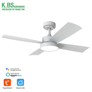 KBS Ceiling Fan 42 Inch Home Decorative Smart Ceiling Fan Controller Tuya Ceiling Fan with Led Light