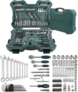 215 Pcs Mechanic Socket Wrench Home Tool Kit With Ratchet Socket Wrench Set All CRV Steel Tool Box Set For Car Repair OEM/ODM