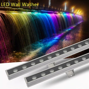 Anti Glare Bridge Commercial bar Line DMX512 RGBW 24V 36w Wall Washer Lights Led Exterior Building Light for Wall