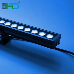 DC 24V LED Wall Washer Light DMX512 Controlled IP65 Aluminum 30/45/60/90 Degree Outdoor Dimmable Hotels Buildings Apartments