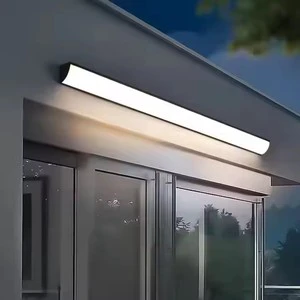 AB Modern Outdoor IP65 Aluminum+Acrylic LED Wall Light Garden Exterior Decorative Lighting 18W/24W/36W/48W Linear Wall