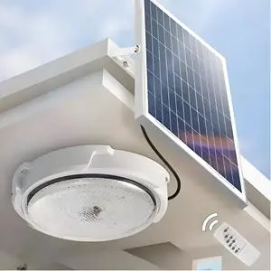 High Quality House Lamp Outdoor/Indoor Led Lighting Outdoor Ceiling Light Solar Ceiling Light With Remote Control