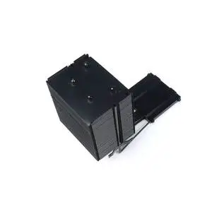 Custom Black Aluminum Zipper Fin Machined CE ROHS Certified Stacked Fin Heat Radiator for Computer CPU