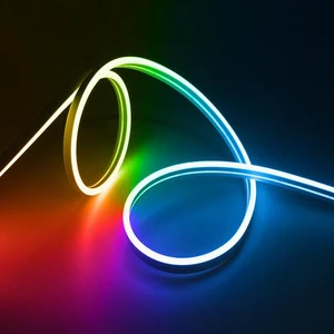 GMYJ-010 6*12Mm 12V 5M/Roll Led Neon Strip Lights Rgbic Ip65 Waterproof Led Neon Tube