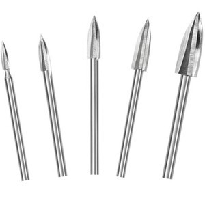 DIY Wood Carving Set and Engraving Drill Accessories Bit Universal Fitment for Dad Home Woodworking Tools Garden 5PCS