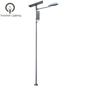Q235B Q345 Hot DIP Galvanized Steel Metal High Mast Lamp Lighting LED Outdoor Solar Street Light with Pole