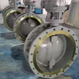 Pneumatic Actuator Butterfly Valve With Positioner Flow Regulating Butterfly Valve For Waste Water Treatment
