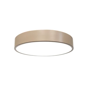 LED Ceiling Light with Beige Color Surface Mounted Wrought Iron Lamp Suspended for Living Room or Hotel