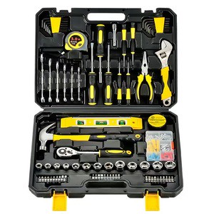 Portable Toolbox - 25-piece Set of High-carbon Steel Electric Tools for Home Maintenance and Manual Tools Toolbox
