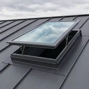 Ceiling Balcony Modern Electric Skylight Door Hinges Aluminum Glass Roof Vent External Inverted Horizontal Sliding Skylight
