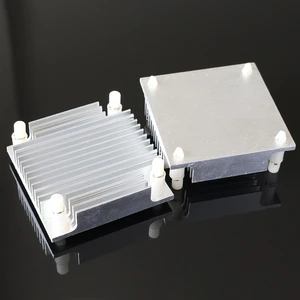 Industrial Computer Motherboard North South Bridge Heat Sink Aluminum 50*50*13 with 41*41 Four Holes Buckle Parallel Holes