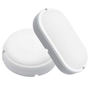 Ip65 LED Outdoor Wall Lamp Led Bulkhead Lights Oval 15W 1250lm Waterproof Ceiling Light Led Ceiling Lamps