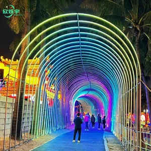 IP65 RGB Design Easy Installation Waterproof Tunnel Lamp Led Customized Decorative Led Motif Light