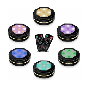 Remote Control Round Motion Sensor Lamp Cabinet Light Small Wall Night Light for Stair Bedroom