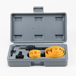 GOLDMOON 11pcs Kit De Serras Carbon Steel Hole Saw Drill Bit Set Tools for Woodworking DIY Power Tool Accessories