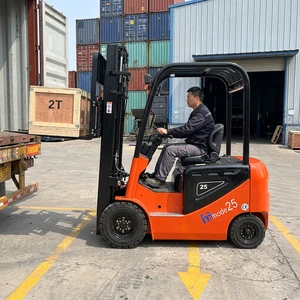 New LEAD LD-25EF 2.5tons Lithium-Ion Battery Hydraulic Side Shifter 4x4 Road Portable Electric Forklift For Construction