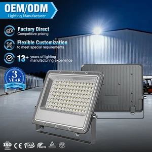 2026 New IP66 Waterproof 85V-265V 30W-400W 3000K-6500K SMD LED Flood Light Outdoor Aluminum PC