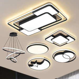 Modern LED Ceiling Lights Black Dimmable with Remote Control 3500K SAA Certified Bedroom Lighting High CRI 90+ Square Design