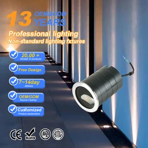 10W 12W 15W IP67 Stainless Steel LED Black Landscape Uplight Outdoor Pathway Garden Lighting 3-Year Warranty