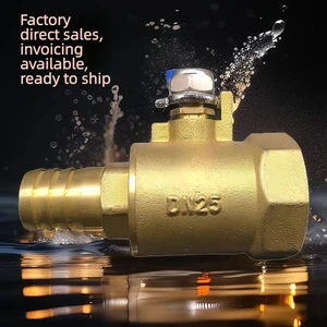 Brass Ball Valve Switch 1inch Internal And External Thread Ball Valve Straight Mouth Threaded Ball Valve Water Pipe Switch Valve
