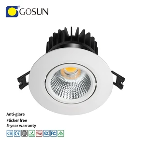 Modern Commercial 20W LED Recessed Downlight with Aluminum Casing IP44 Rating 2400-2600lm for Adjusting Modern Commercial Space