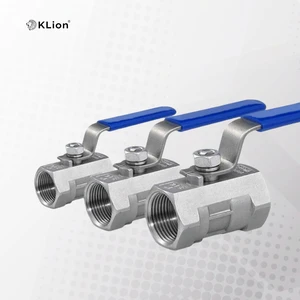 KLION 316 Stainless Steel One-piece Internal Thread Ball Valve 3/4 Inch Manual Acid OEM Heavy Duty Wide ISO CE Certified 650 psi