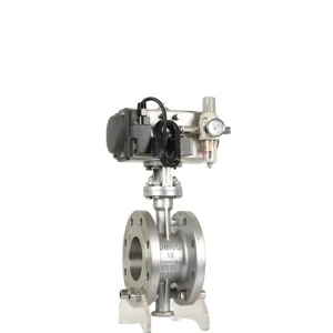 OEM Customized Logo 6-Inch Stainless Steel Butterfly Valve Sanitary Pneumatic Operated High Temperature Oil Butterfly Valves