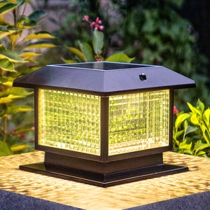 HJ HOME Pillars Led Large Modern on Driveway Column Lights for Flameless Best External Pillar Stone Wall Driveway Column Lights